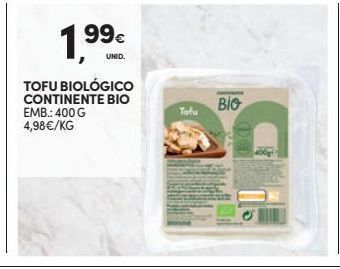 Tofus continente bio