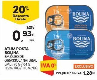 Continente Bom dia Atum em lata bolina promoção