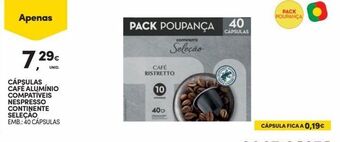Continente Bom dia Cápsulas de café continente promoção