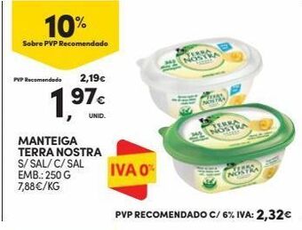 Continente Bom dia Manteiga terra nostra promoção
