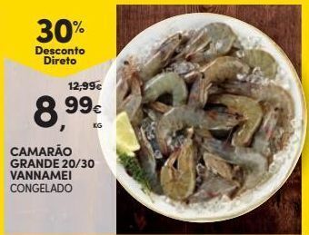 Continente Bom dia Camarão congelado promoção