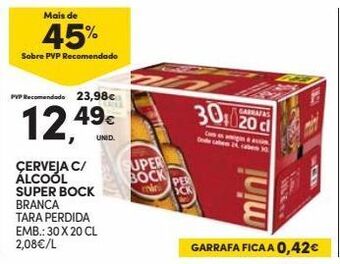Continente Bom dia Cerveja super bock promoção