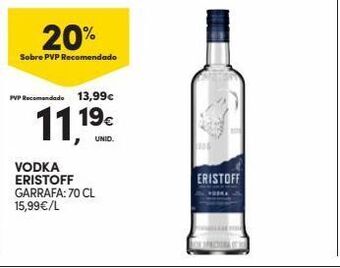 Continente Bom dia Vodka eristoff promoção