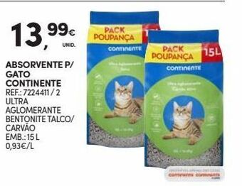 Continente Bom dia Areia para gato continente promoção