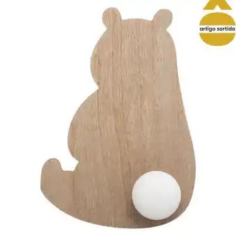Hôma Cabide decorativo urso em mdf promoção
