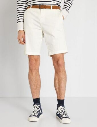 Kiabi Bermudas chino com cinto promoção