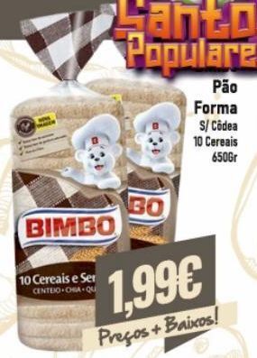 Belita Pão de forma bimbo promoção