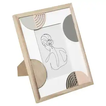 Hôma Moldura thea geométrica 24x19cm promoção