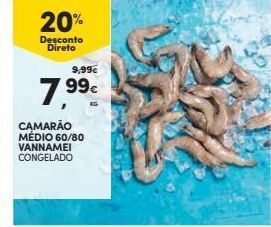 Continente Bom dia Camarão congelado promoção