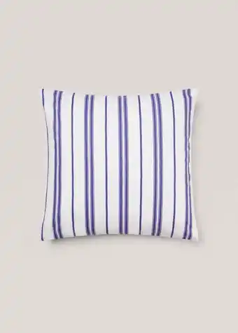 Mango Pack de 2 capas de almofada decorativa às riscas 60 x 60 cm promoção