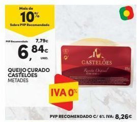 Continente Bom dia Queijo curado castelões promoção