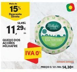 Continente Bom dia Queijos milhafre promoção