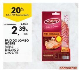 Continente Bom dia Presunto nobre promoção