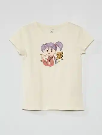 Kiabi T-shirt com estampado 'manga' promoção