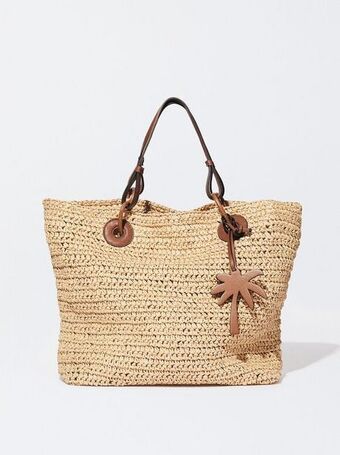 Parfois Shopper de palha penduro shopper de palha penduro promoção