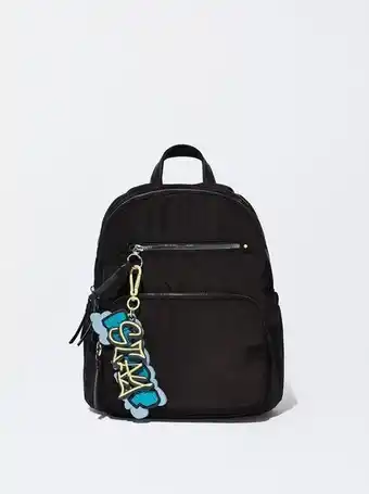 Parfois Mochila de nylon com penduro mochila de nylon com penduro promoção