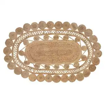 Hôma Tapete carmen oval natural em juta promoção