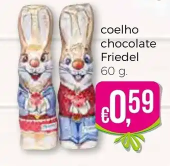 Bolama Coelho Chocolate Friedel 60g promoção