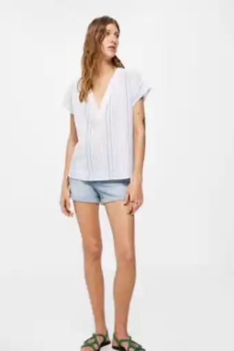 Springfield Blusa riscas algodão promoção