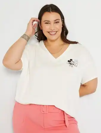 Kiabi T-shirt 'mickey' com gola em bico promoção