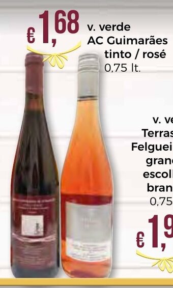 Bolama V. Verde AC Guimarães Tinto/ Rosé 0,75lt promoção