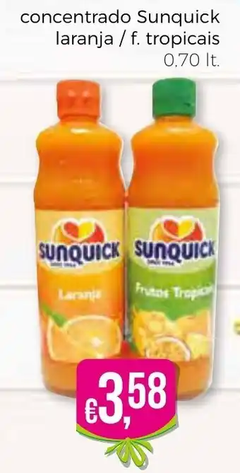 Bolama Concentrado Sunquick Laranja/ F. Tropicais 0.70lt promoção