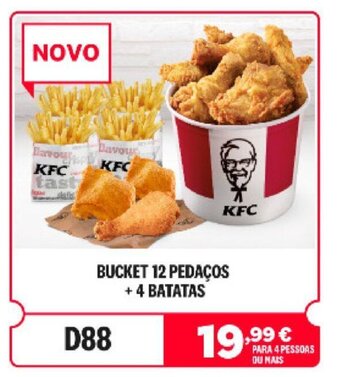 BUCKET 12 PEDAÇOS + 4 BATATAS