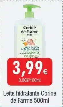 Leite hidratante corine de farme