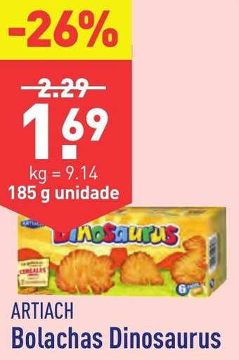 ALDI ARTIACH Bolachas Dinosaurus promoção