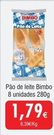 Froiz Pão de leite bimbo promoção