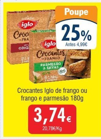 Nuggets de frango iglo