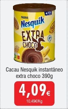 Chocolate em pó nesquik