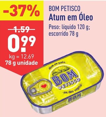 ALDI BOM PETISCO Atum em Óleo promoção