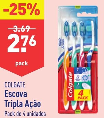 ALDI COLGATE Escova Tripla Ação promoção