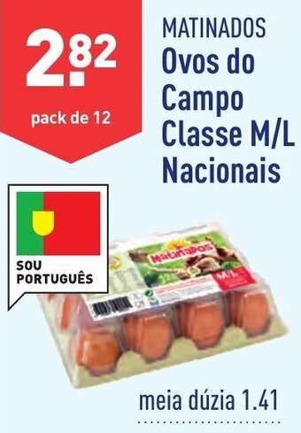 ALDI MATINADOS Ovos do Campo Classe M/L Nacionais promoção