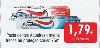 Pasta de dentes aquafresh