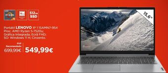El Corte Inglés Notebook lenovo promoção