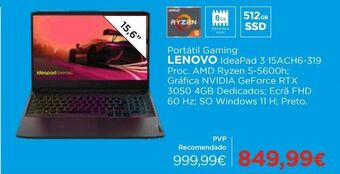 El Corte Inglés Notebook lenovo promoção