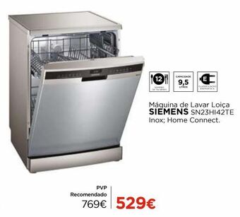 El Corte Inglés Lava louças siemens promoção