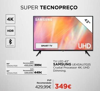 El Corte Inglés Tv 43'' led samsung promoção