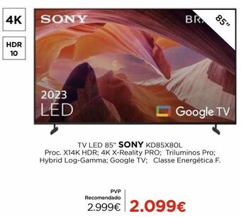 El Corte Inglés Smart tv sony promoção