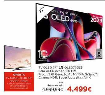 El Corte Inglés Smart tv lg promoção