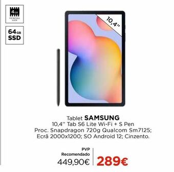 El Corte Inglés Tablet samsung promoção