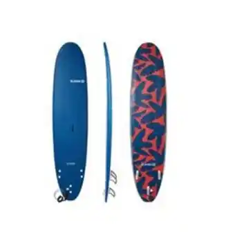 Prancha de surf em espuma 500 com um leash e 3 quilhas - segunda vida