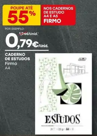 Intermarché Caderno de Estudos Firmo A4 promoção