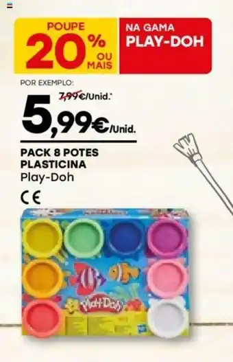 Intermarché Pack 8 Potes Plasticina Play-Doh promoção
