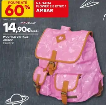 Intermarché Mochila Vintage Ambar Flower 2 promoção