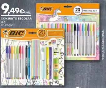 Intermarché Conjunto Escolar Bic 20 Peças promoção