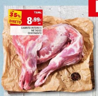 Continente Cabrito Inteiro E Metades Continente promoção