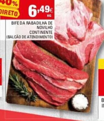 Continente Bife da Rabadilha de Novilho Continente promoção
